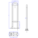 Barra de Apoio Lateral Articulada 80cm Inox Polido 2315.I080.POLN Deca