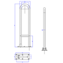 Barra de Apoio Lateral Articulada 80cm Inox Polido 2315.I080.POLN Deca